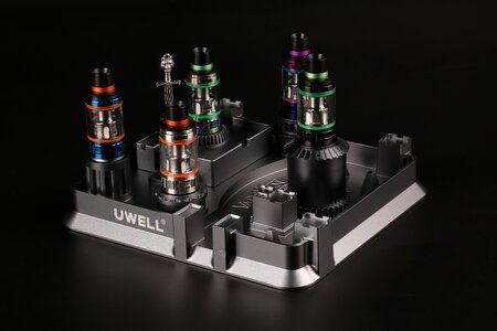 Electronic cigarette black bottom castle