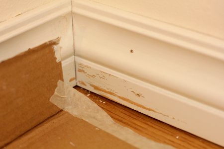 Masking tape takes of painting