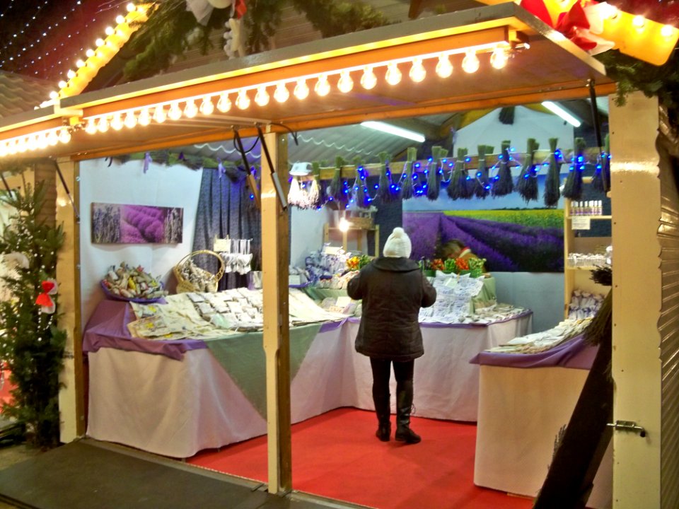 Marché Noël - stand lavande