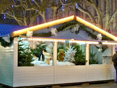 Marché Noël - Scène ours