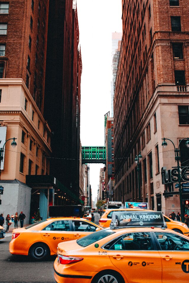 Yellow taxi transportation