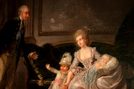 Le Duc de Chartres et sa famille, détail