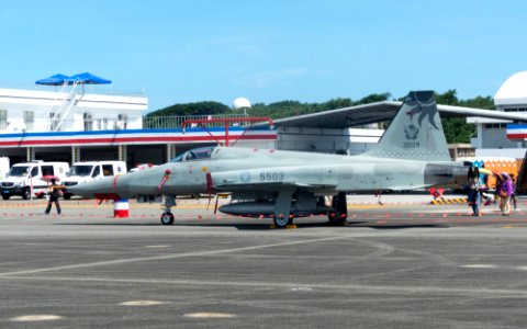 Left Side of ROCAF RF-5E 5503 Display at Hualien AFB Apron 20170923La