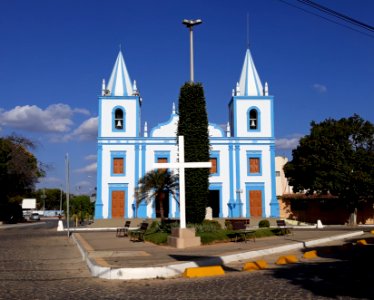 Largo Mozart Diógenes e Igreja Matriz de Martins (RN)