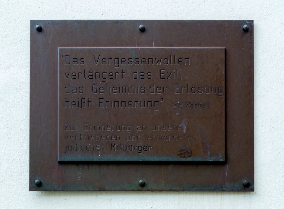 Lengerich Altstadt Roemer Gedenktafel 01