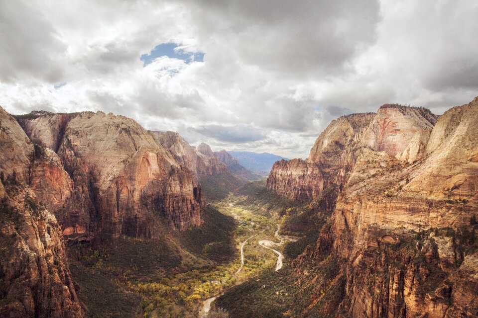 Mountains cliffs valleys photo