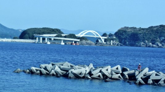 Kushimoto Bridge View from Shiono Misaki 20100214c