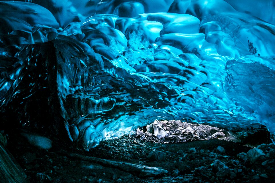 Glacier blue nature