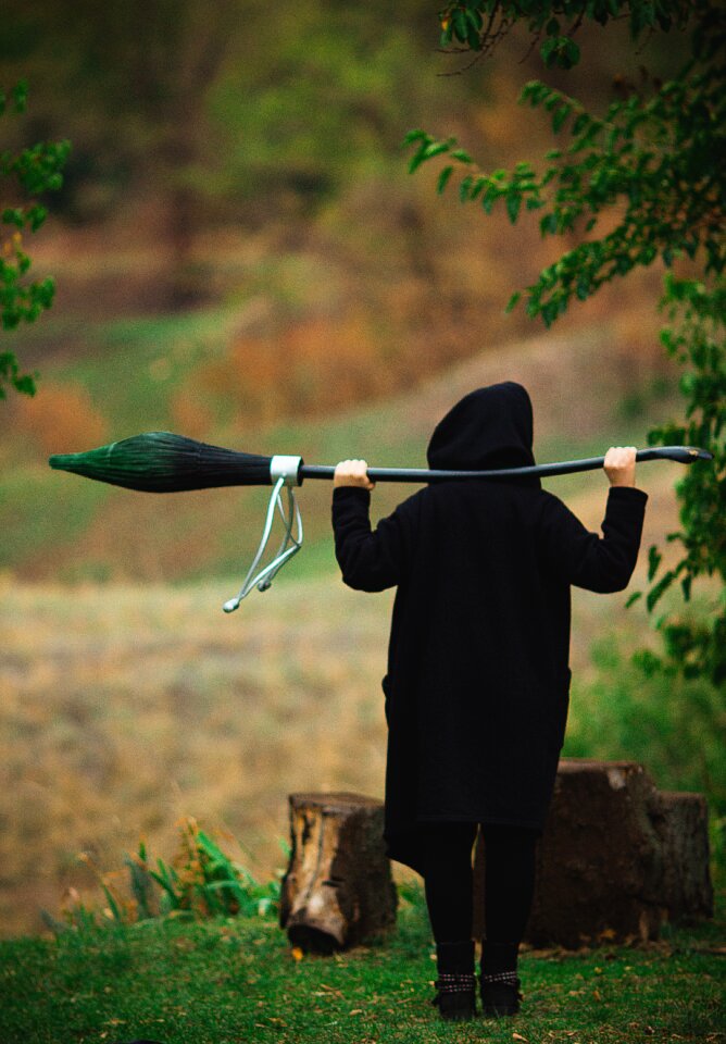 Outdoors grown up broom