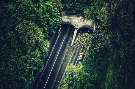 Driving tunnel bridge photo