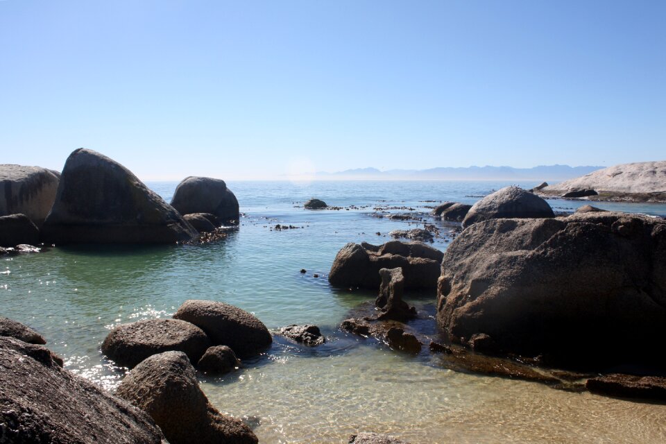 Ocean beach boulders beach photo