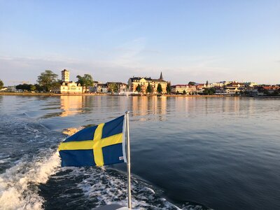 Sweden's flag swedish flag archipelago photo