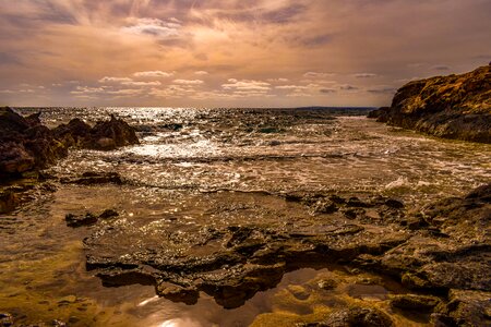 Landscape nature sunset photo