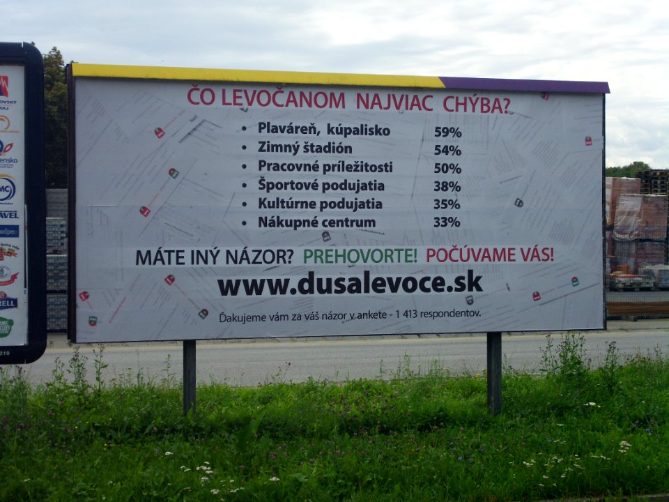 Levoca wishes billboard