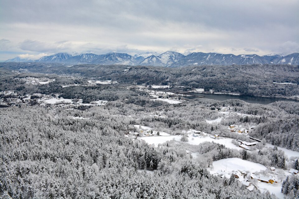 Nature winter mountains