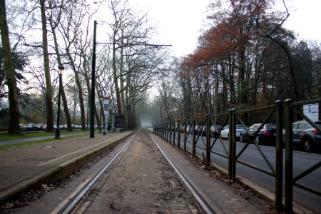 Linea de tranvía en Watermael-Boitsfort