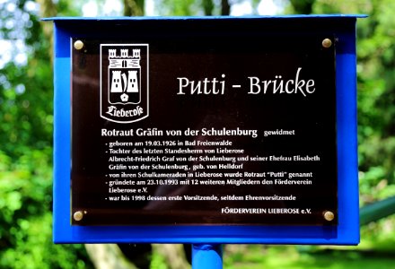 Lieberose Lieberoser Muehlenfliess Putti Bruecke 01