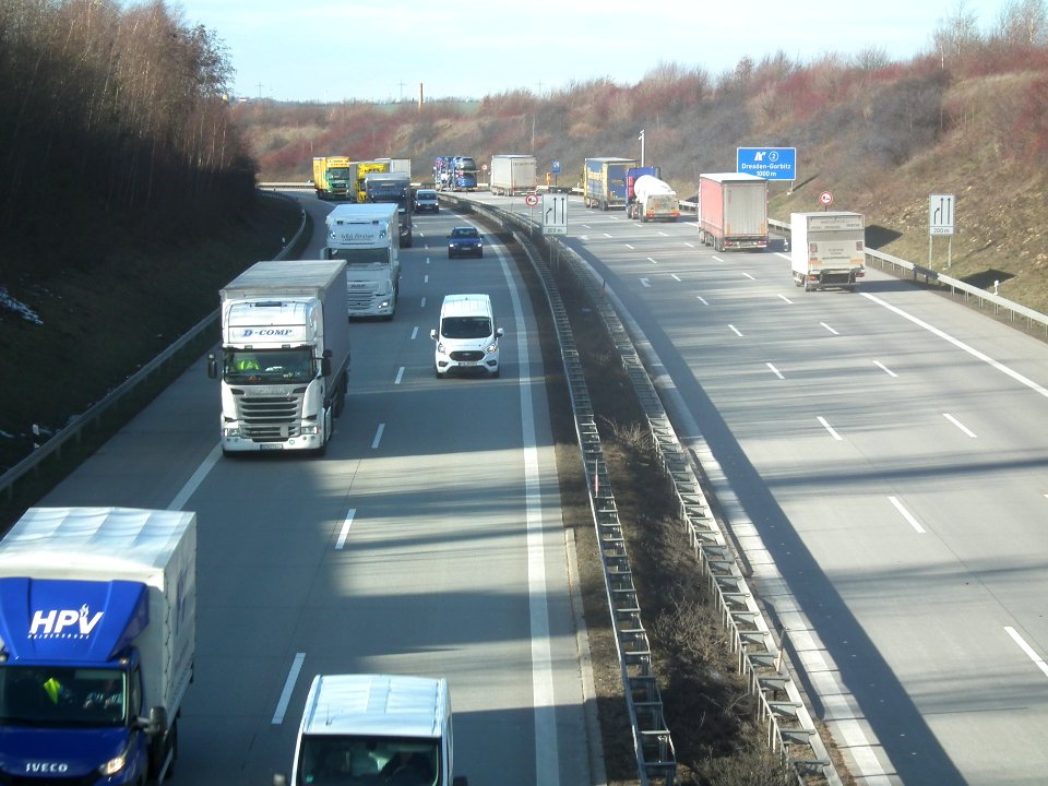 2021-01-21 Dresden-Gompitz Bundesautobahn 18