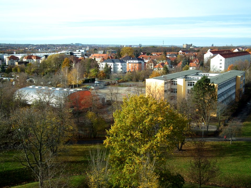 2020-11-21 Blick vom Hochhaus Rottwerndorfer Straße 3, Leuben, Dresden 56