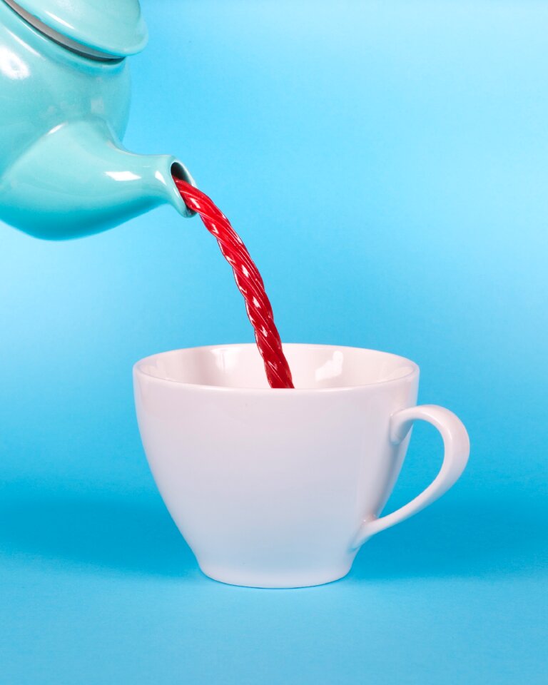 Cup teacup blue photo