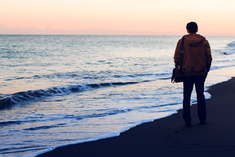 Bag jacket beach