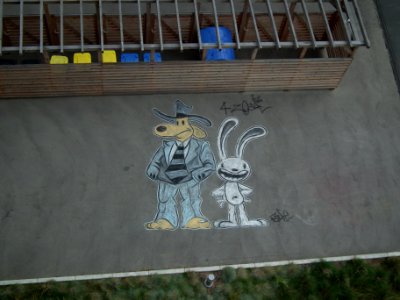 2020-07-05 Streetart Sam and Max 02