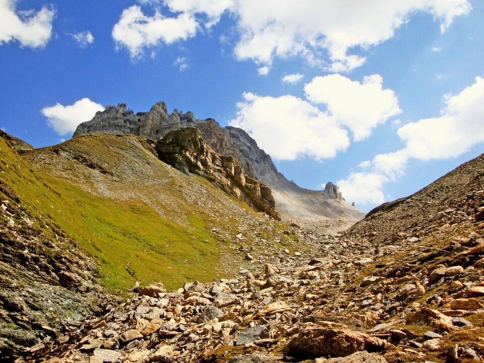 Sky travel mountain summit