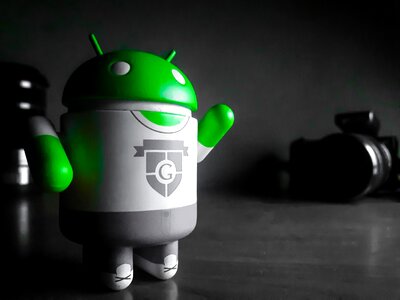 Technology cartoon character
