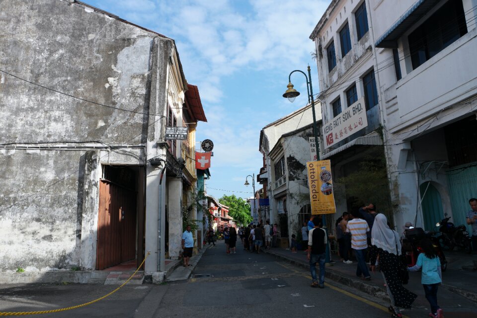 Georgetown shophouses cityscape