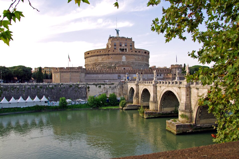 Landscape bridge tiber