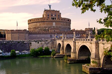Landscape bridge tiber
