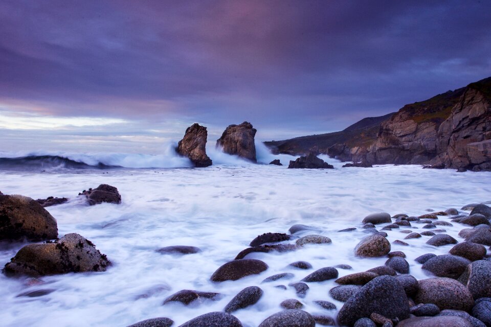 Sea beach rocks photo