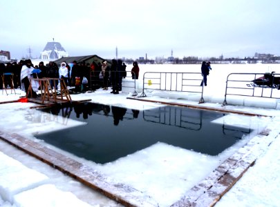 Празднование Крещения Господня у храма-памятника на реке Казанке (19 января 2017 г.)