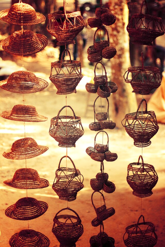 Wooden vintage hat