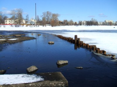 Шпунт перед плотиной Гаусмана