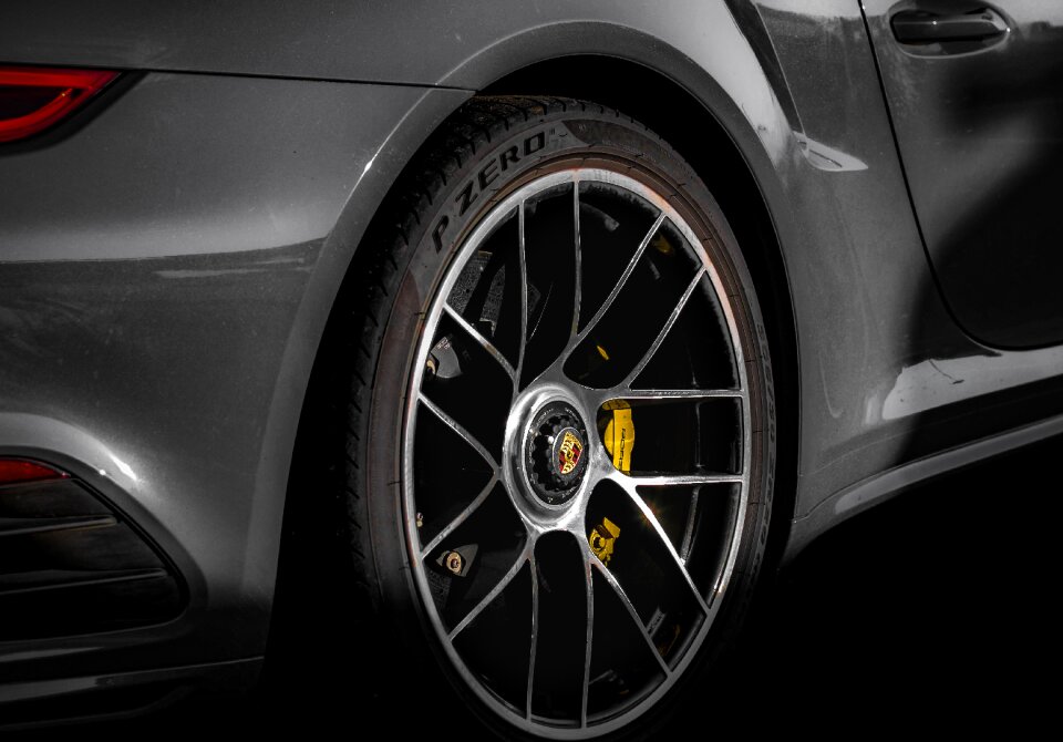 Transportation system chrome porsche