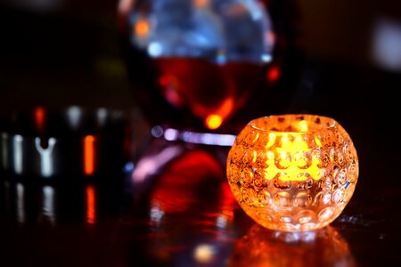Alcohol reflection glass