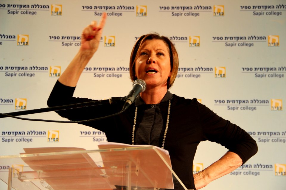 זהבה גלאון - כנס שדרות לחברה במכללה האקדמית ספיר-2