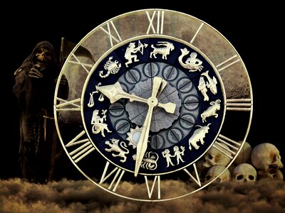 Death transience clock face