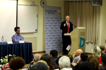 מיכאל איתן - כנס שדרות לחברה במכללה האקדמית ספיר-1