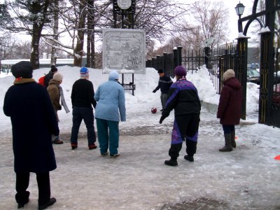 Футбол в клубе пенсионеров