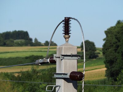 Power line energy strommast photo