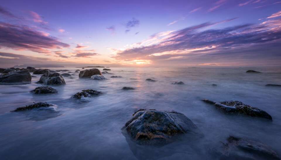 Rocks clouds sky photo