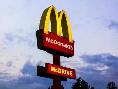 Mcdonald mcdrive food photo