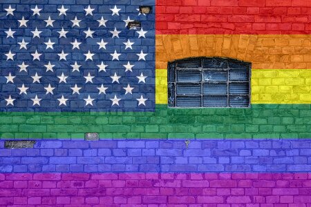 Window rainbow gay pride photo