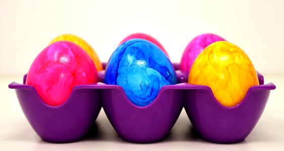 Colorful eggs easter eggs close up photo