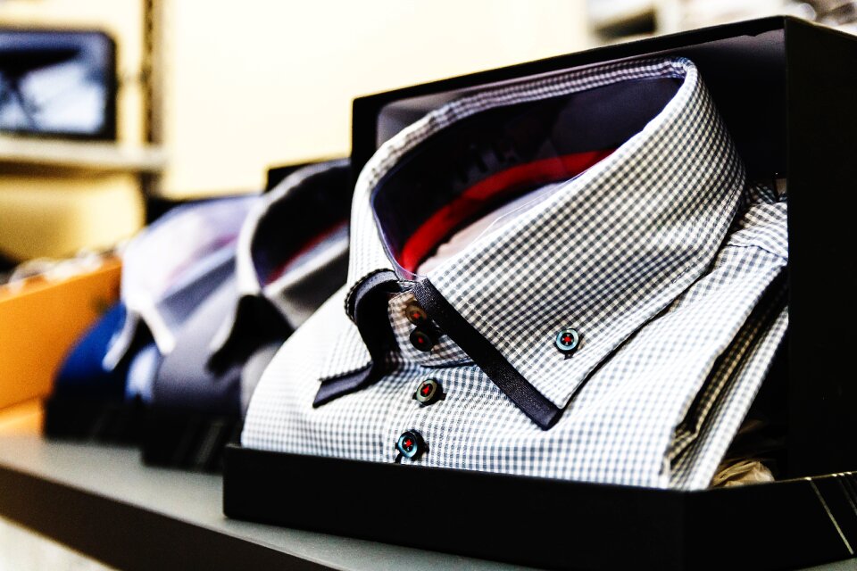 Checkered shirt close-up