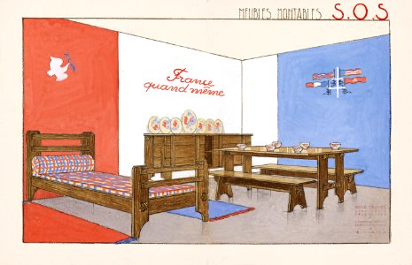 (1460) René Crevel. Meubles montables SOS