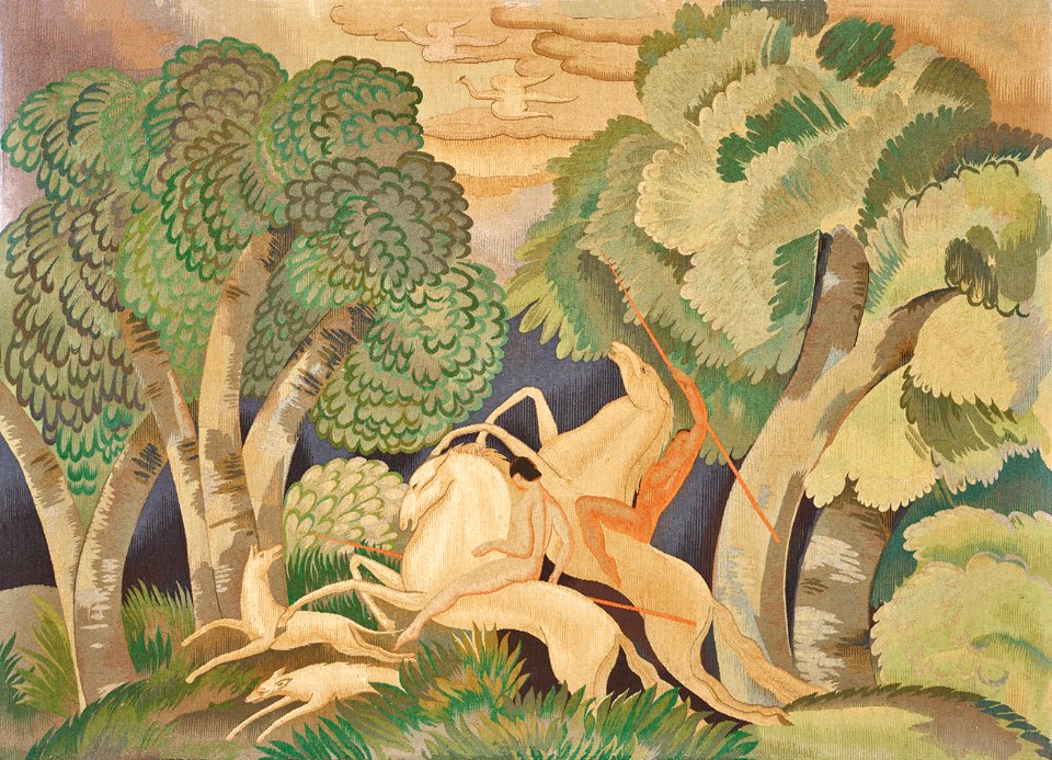 (5 ZR) René Crevel. Tapisserie La Chasse