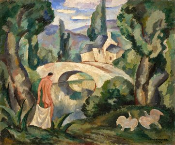 (5 ZF) René Crevel. Paysage avec baigneur